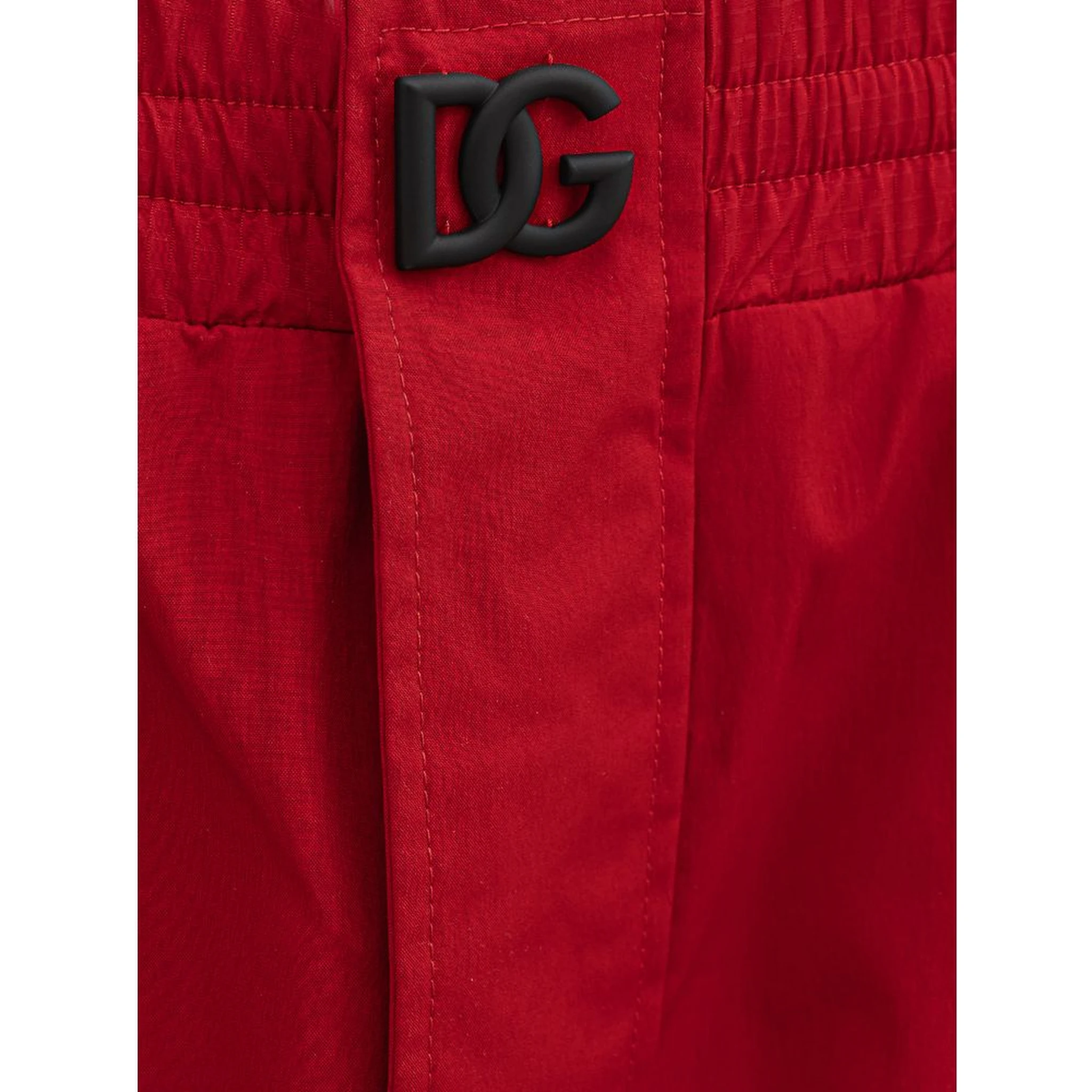 Red Polyamide Athletic Pants