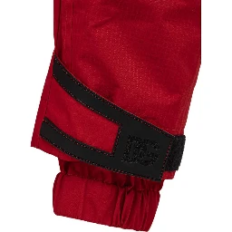 Red Polyamide Athletic Pants
