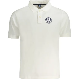 White Cotton Polo Shirt
