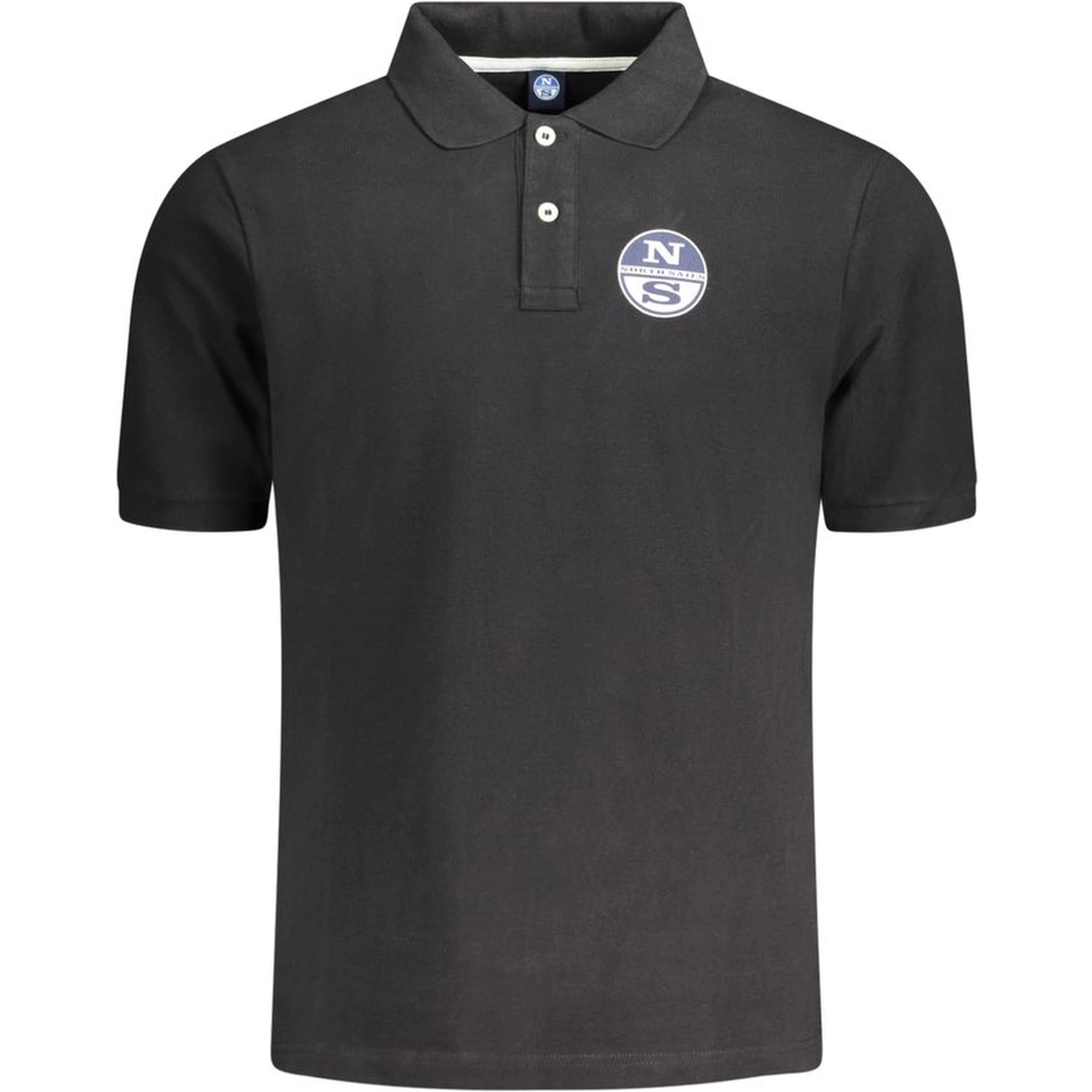 Black Cotton Polo Shirt