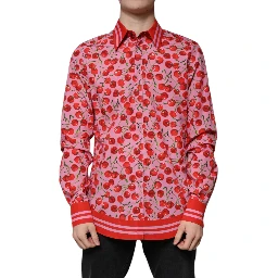 Pink Cherry Cotton Formal MARTINI Dress Shirt