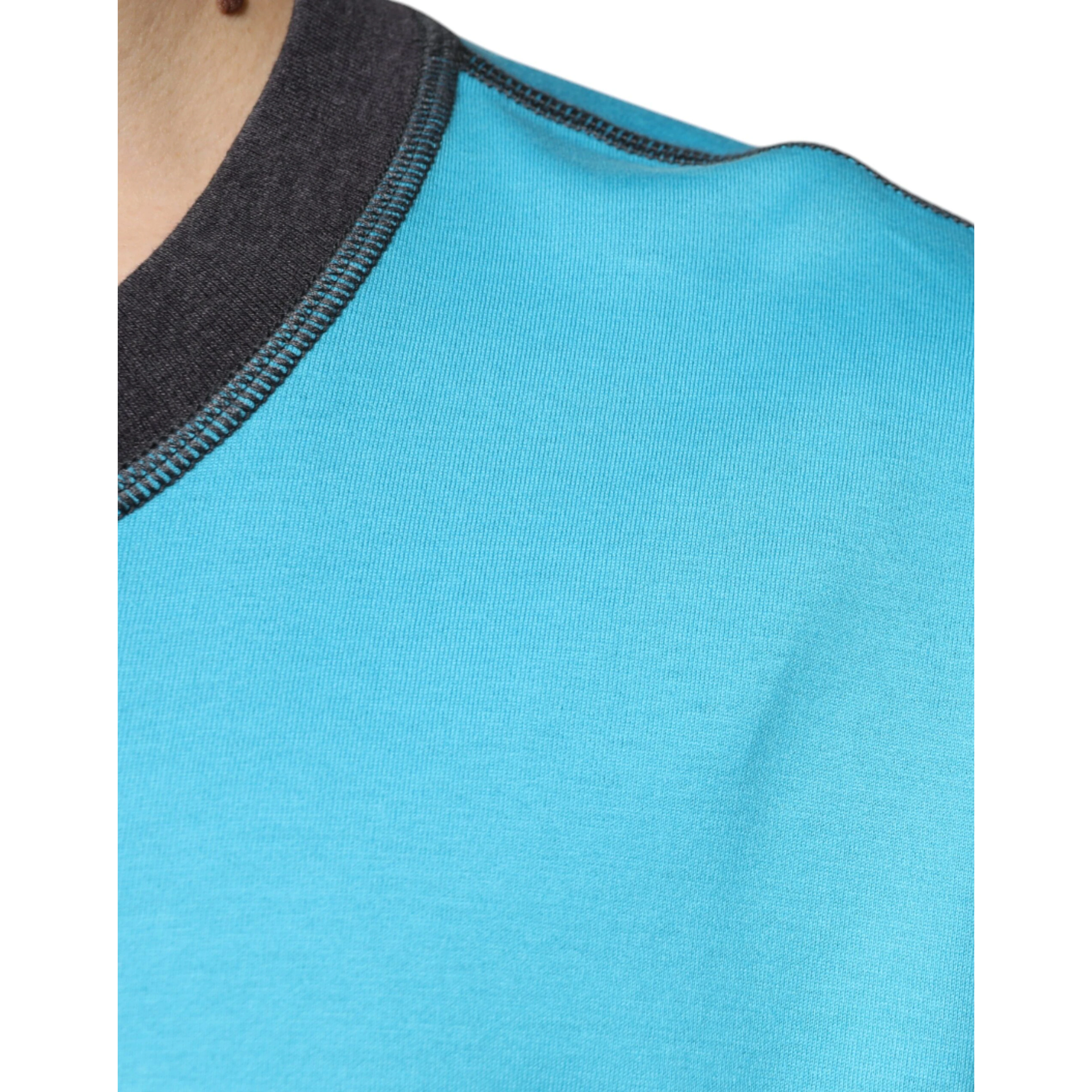 Blue Logo Crew Neck Short Sleeves T-shirt