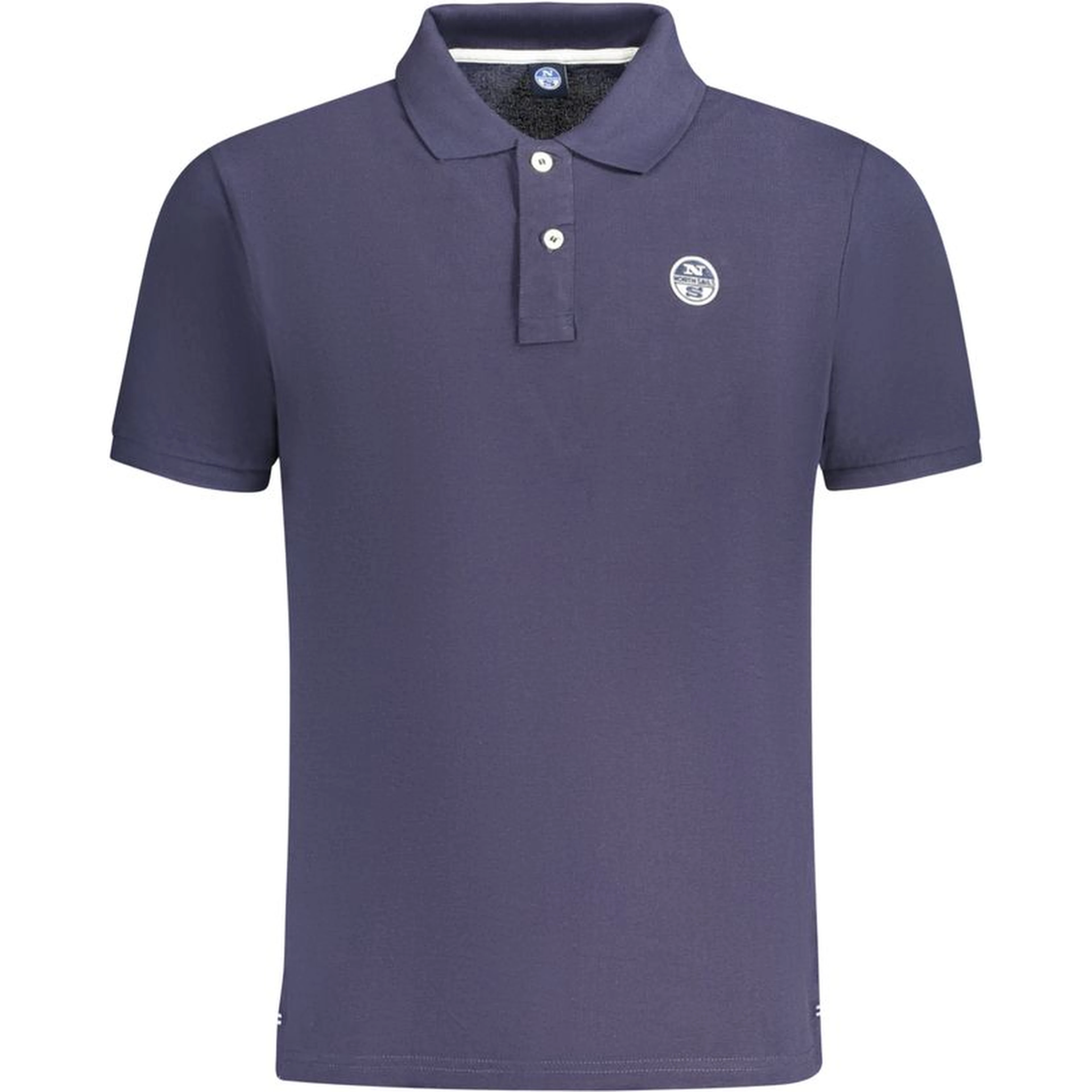 Blue Cotton Polo Shirt