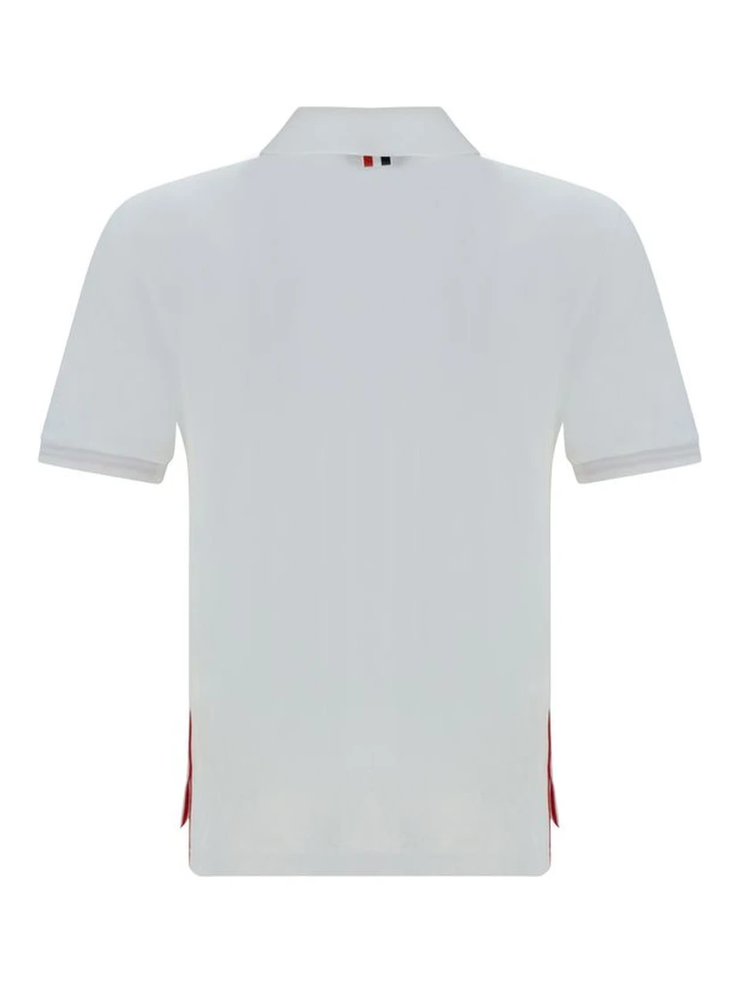 White Cotton Polo Shirt