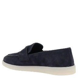 Blue Rubber Slip-On Loafers