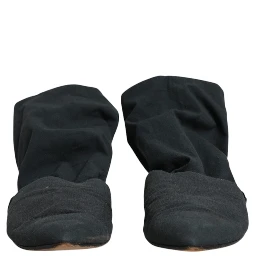 Green Cotton Sock Style Ankle Boots Shoes