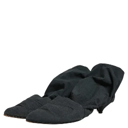 Green Cotton Sock Style Ankle Boots Shoes