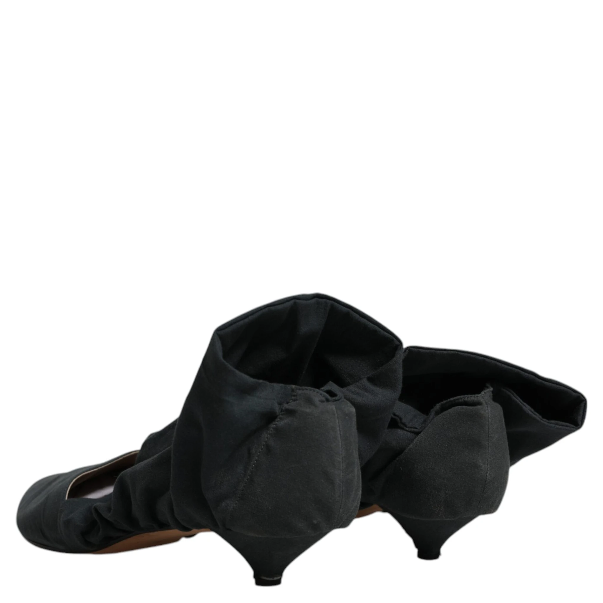 Green Cotton Sock Style Ankle Boots Shoes