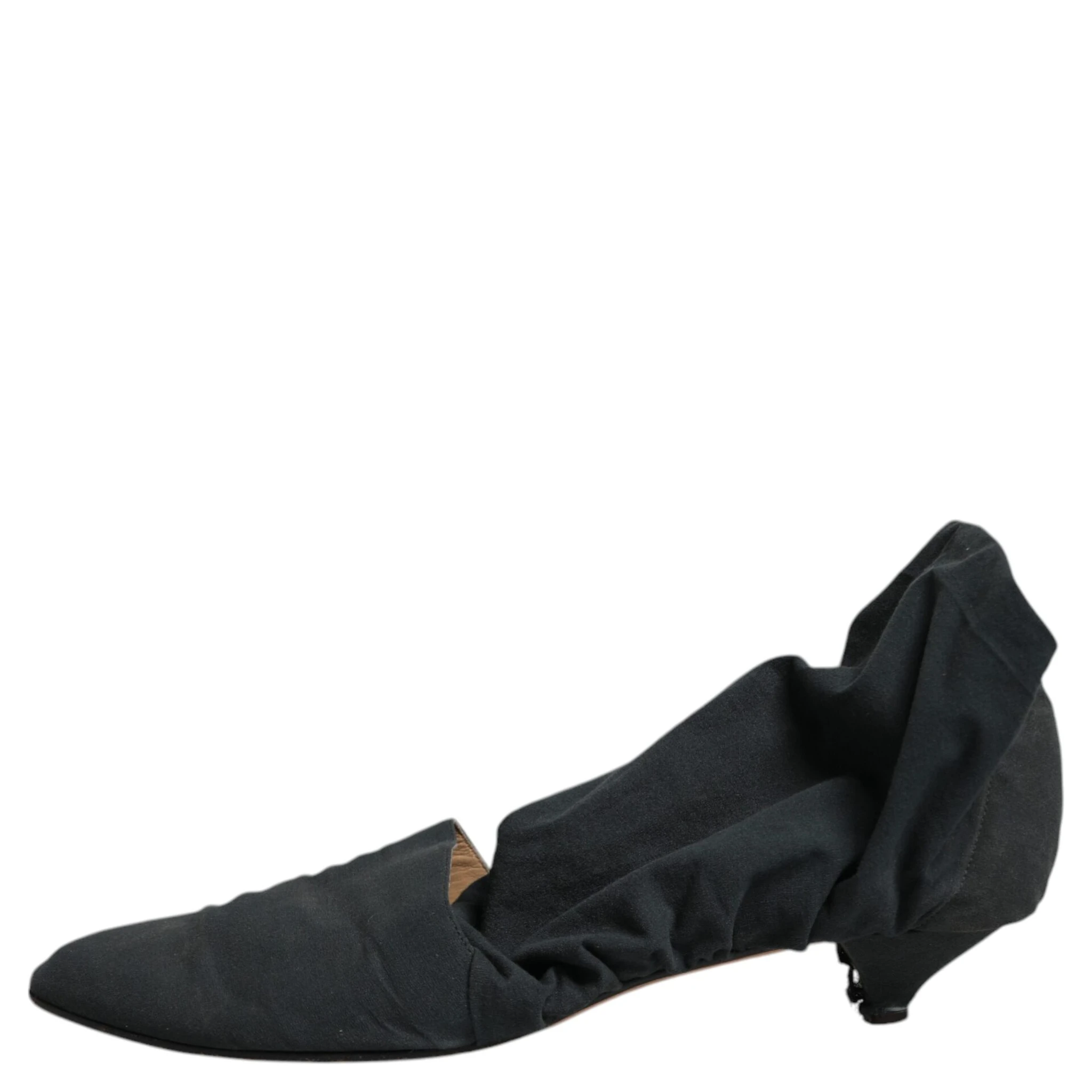 Green Cotton Sock Style Ankle Boots Shoes