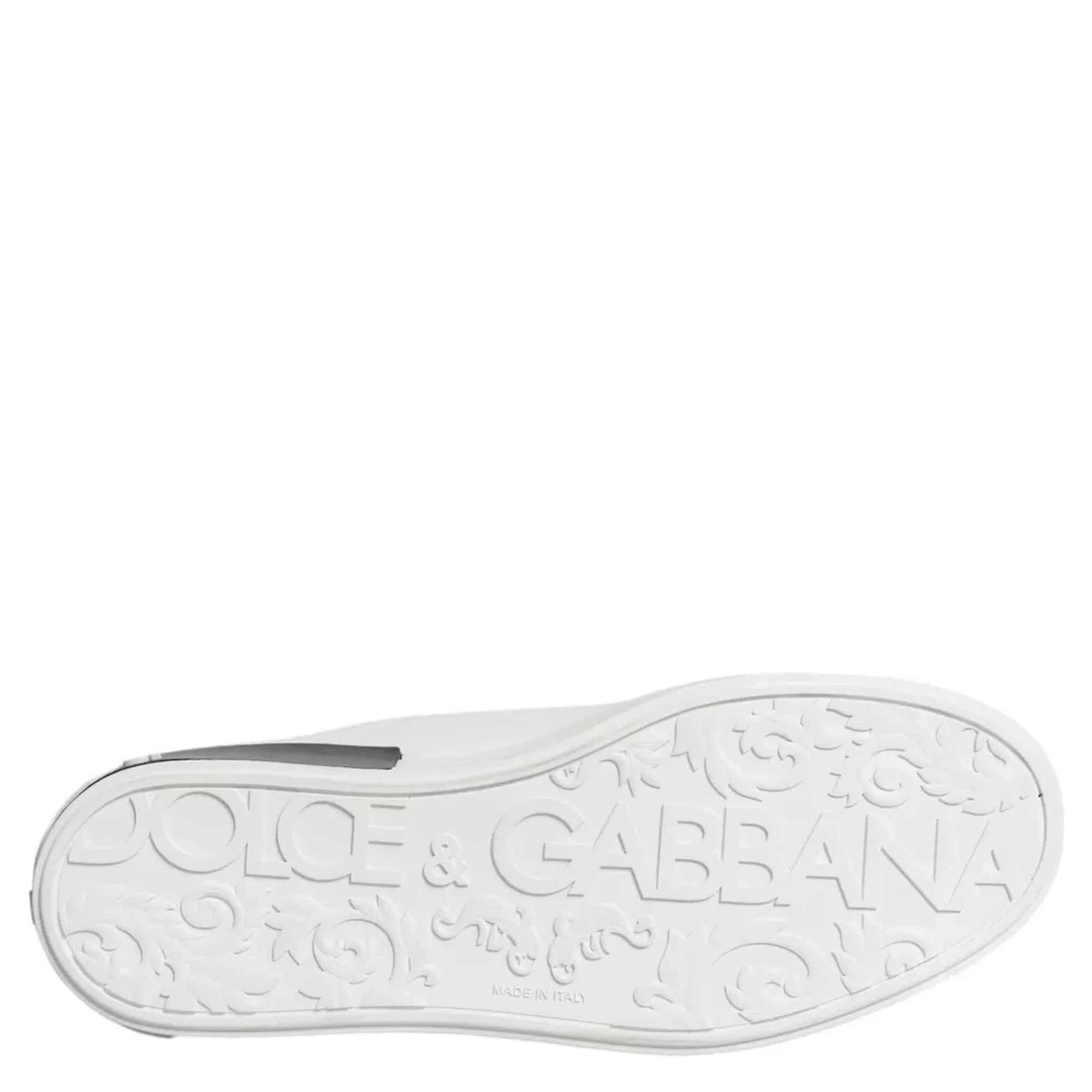 White Leather Logo Portofino Sneaker Shoes