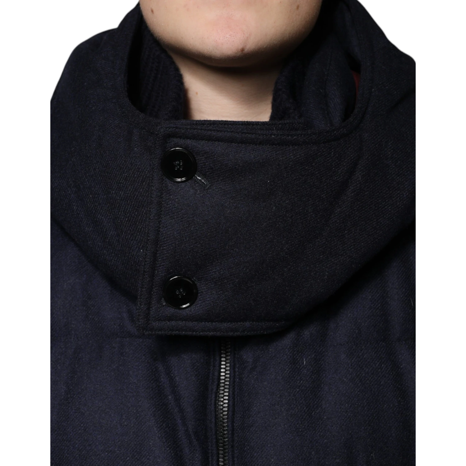 Black Nylon Hooded Puffer Men Coat Jacket