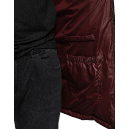 Black Nylon Hooded Puffer Men Coat Jacket