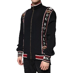 Black DG King Full Zip Sweatshirt Sweater