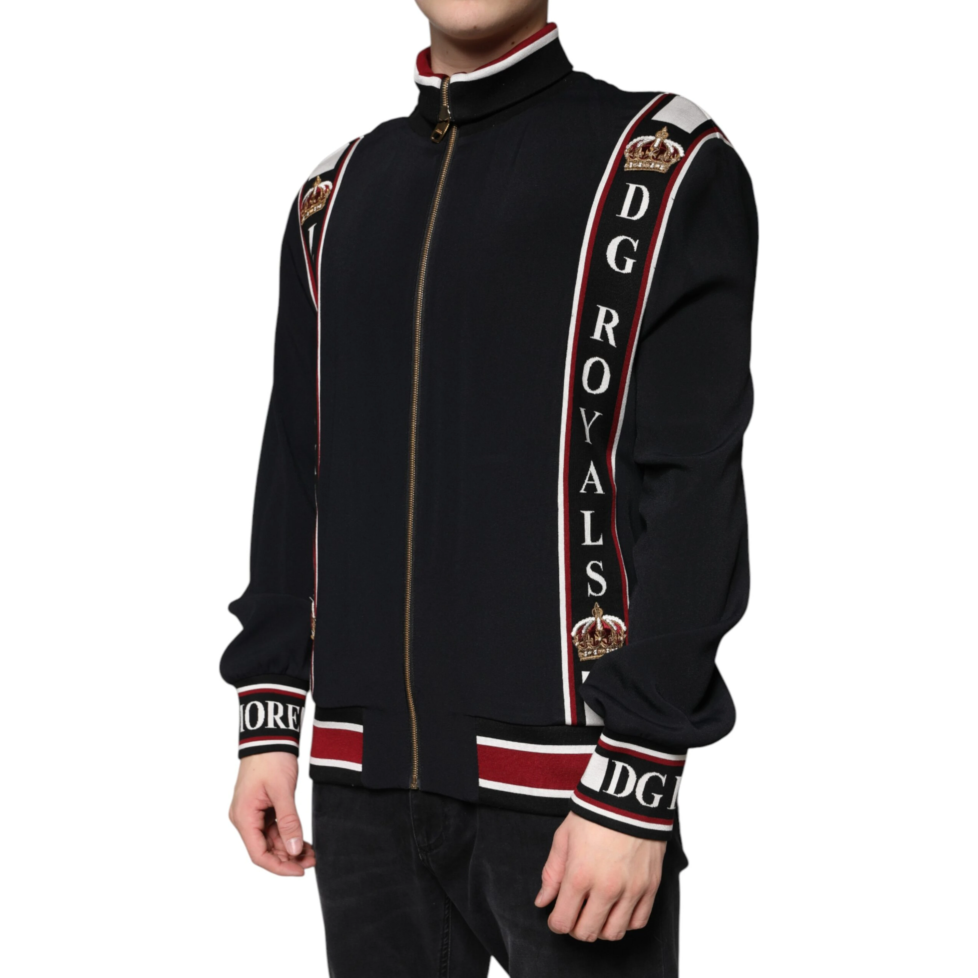 Black DG King Full Zip Sweatshirt Sweater