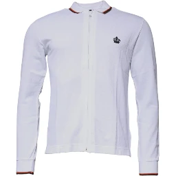 White Crown Men Full Zip Sweatshirt Sweater