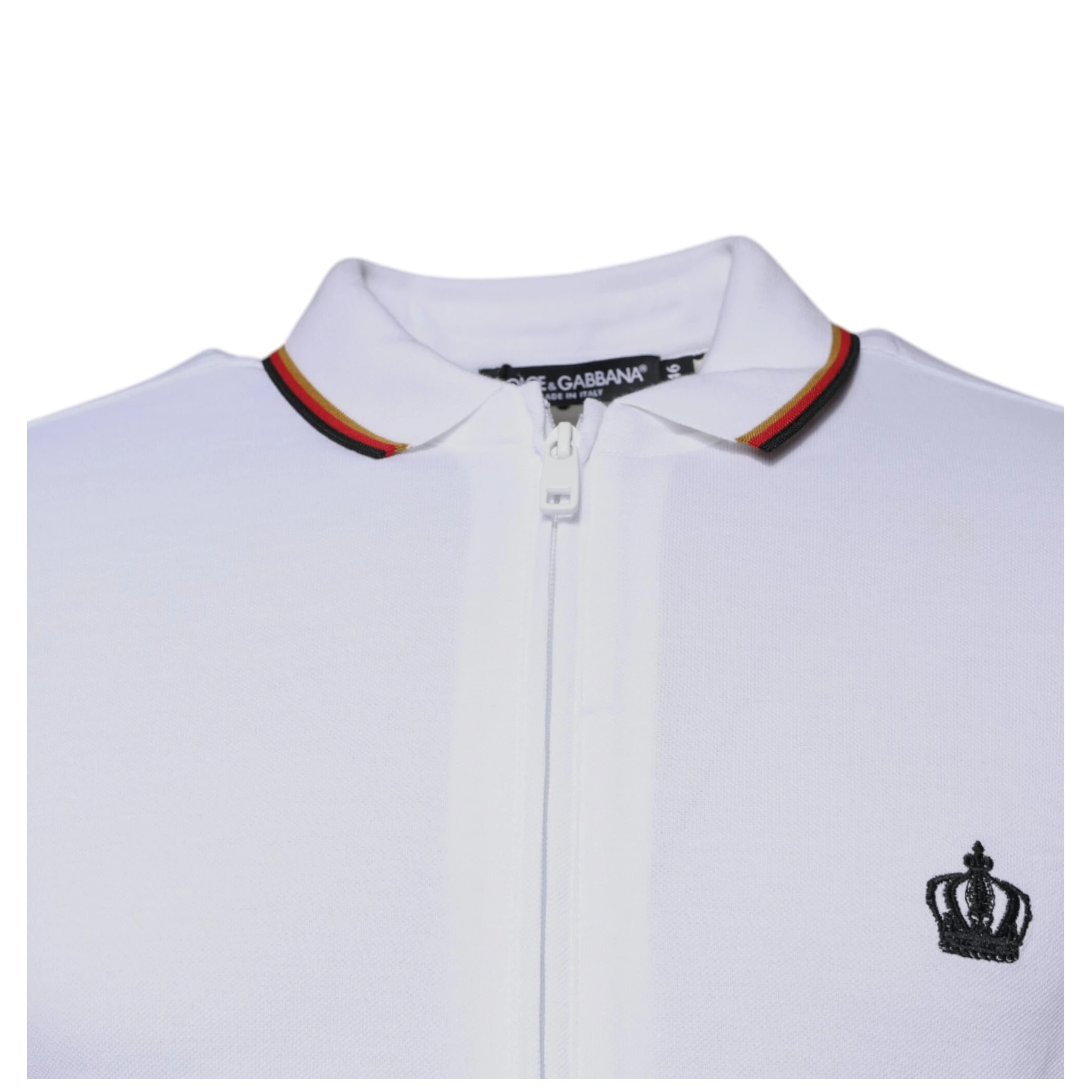 White Crown Men Full Zip Sweatshirt Sweater