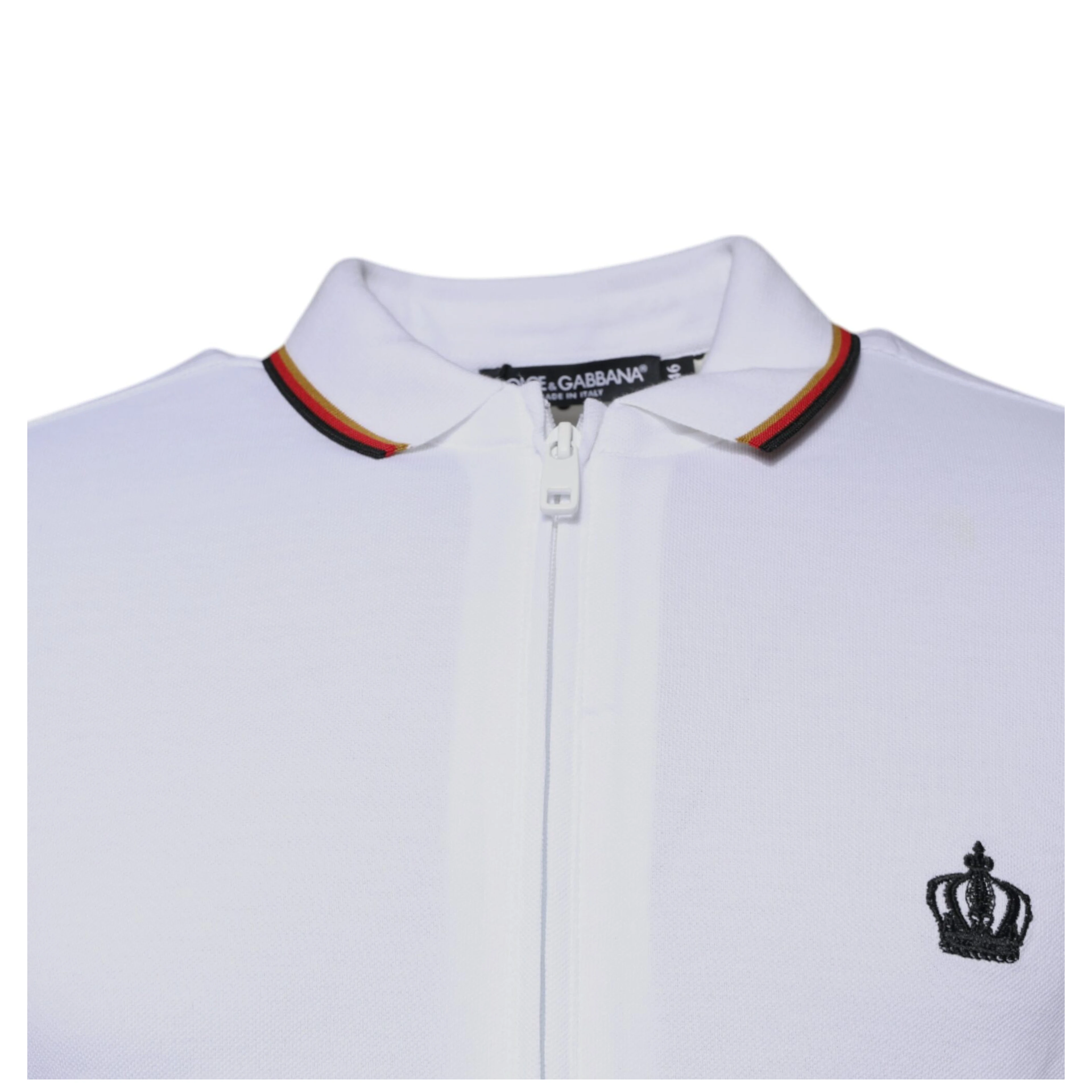 White Crown Men Full Zip Sweatshirt Sweater