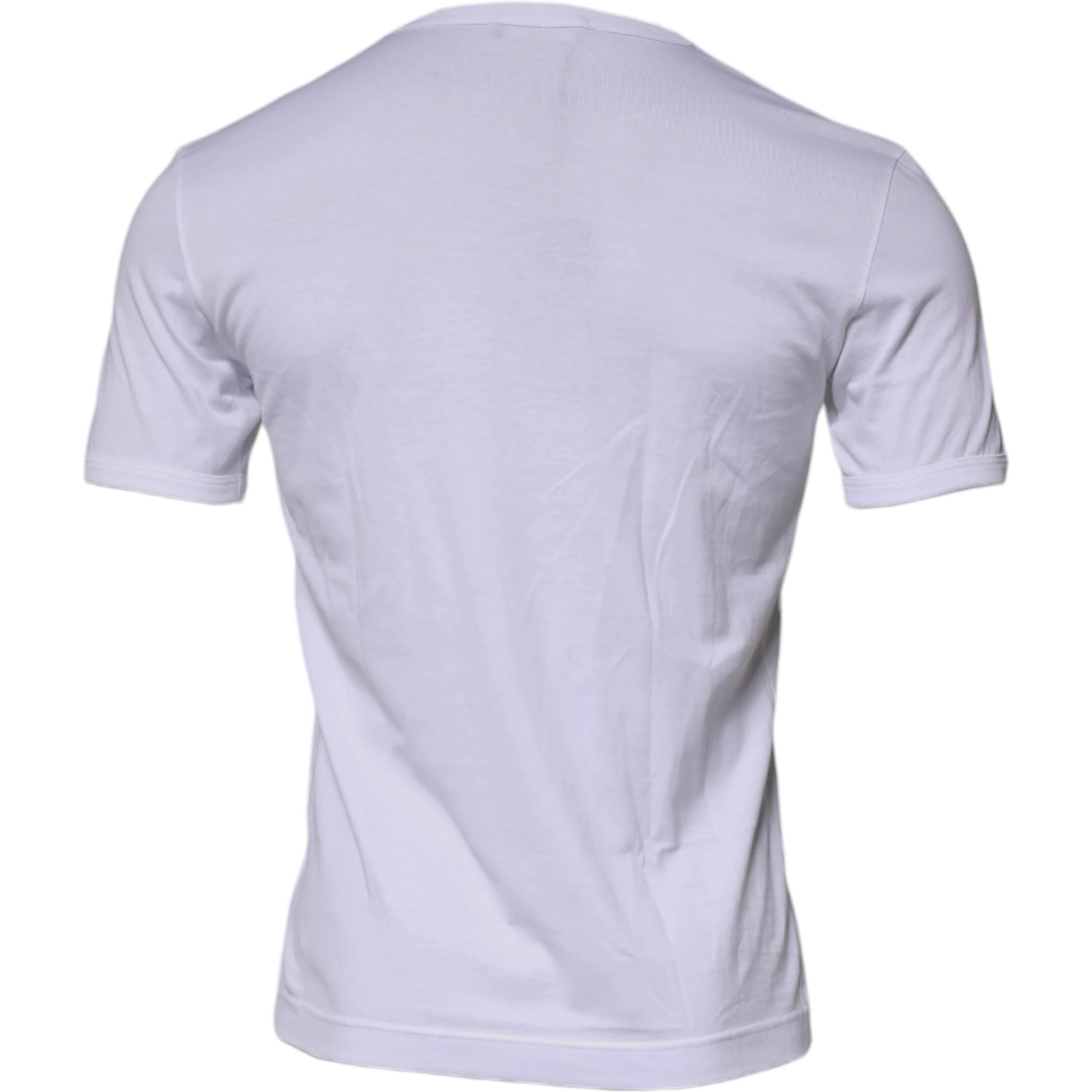 White Panda King Cotton Crew Neck T-shirt
