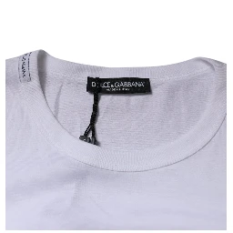 White Panda King Cotton Crew Neck T-shirt