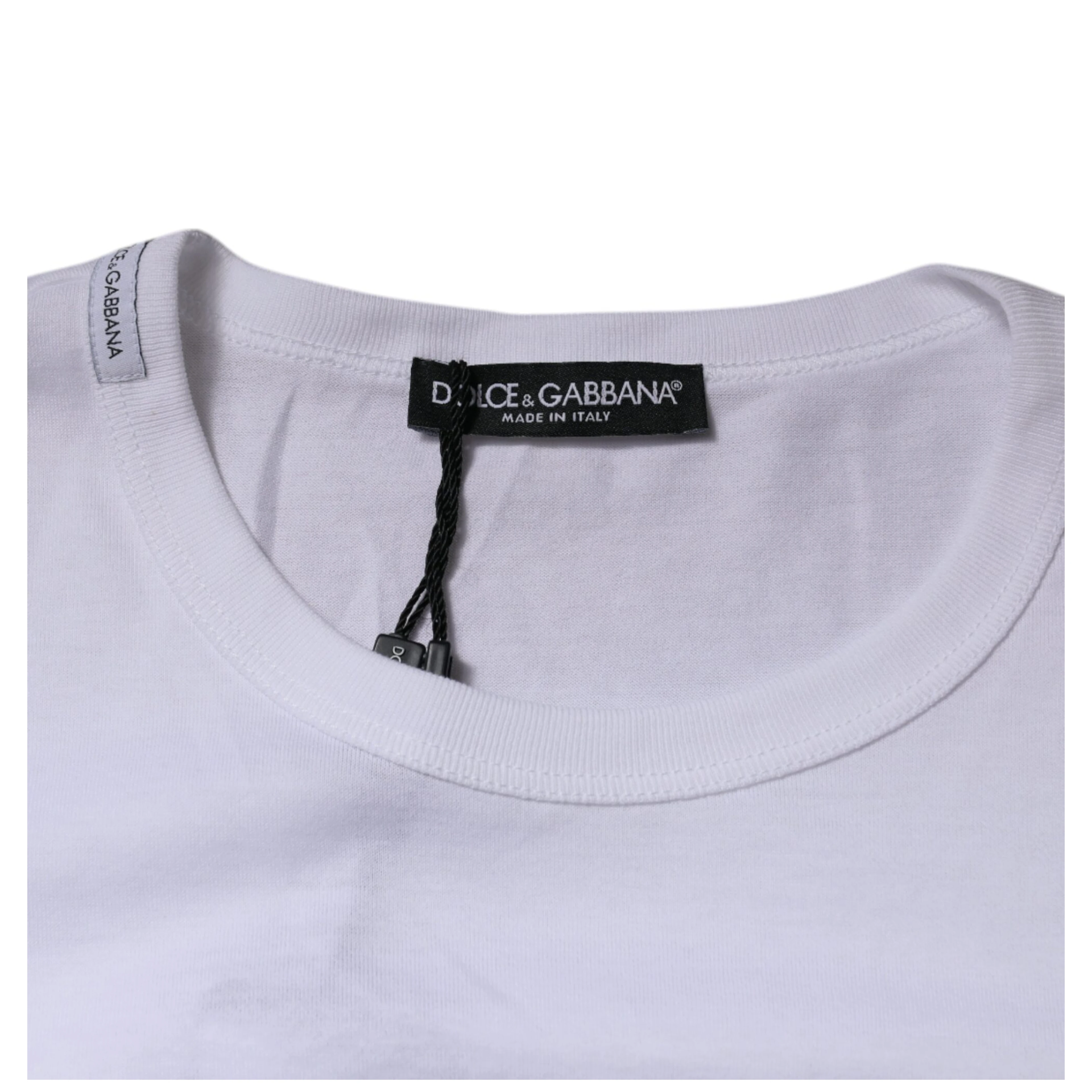 White Panda King Cotton Crew Neck T-shirt