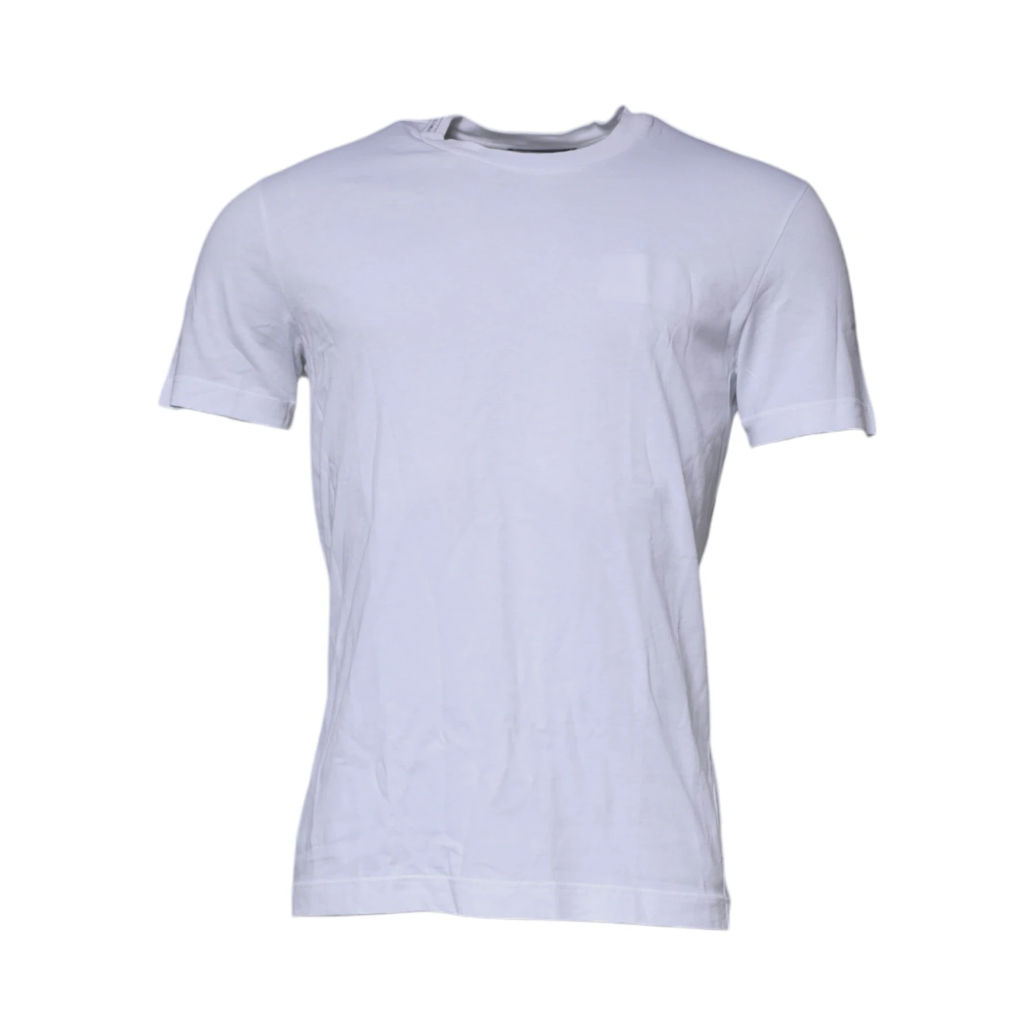 White DG Logo Cotton Crew Neck T-shirt