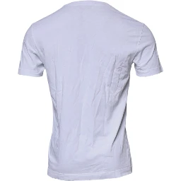 White DG Logo Cotton Crew Neck T-shirt