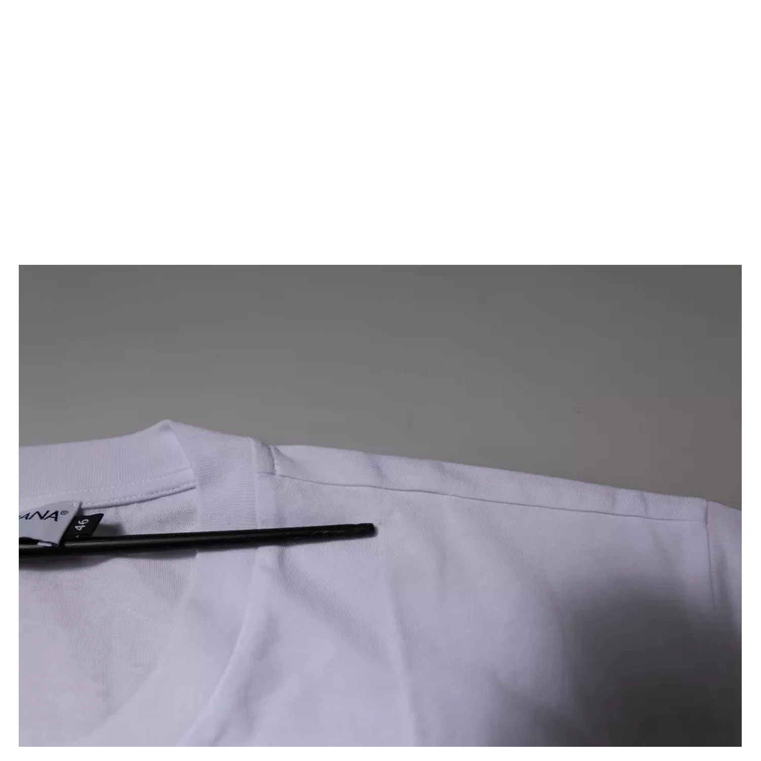 White DG Logo Cotton Crew Neck T-shirt