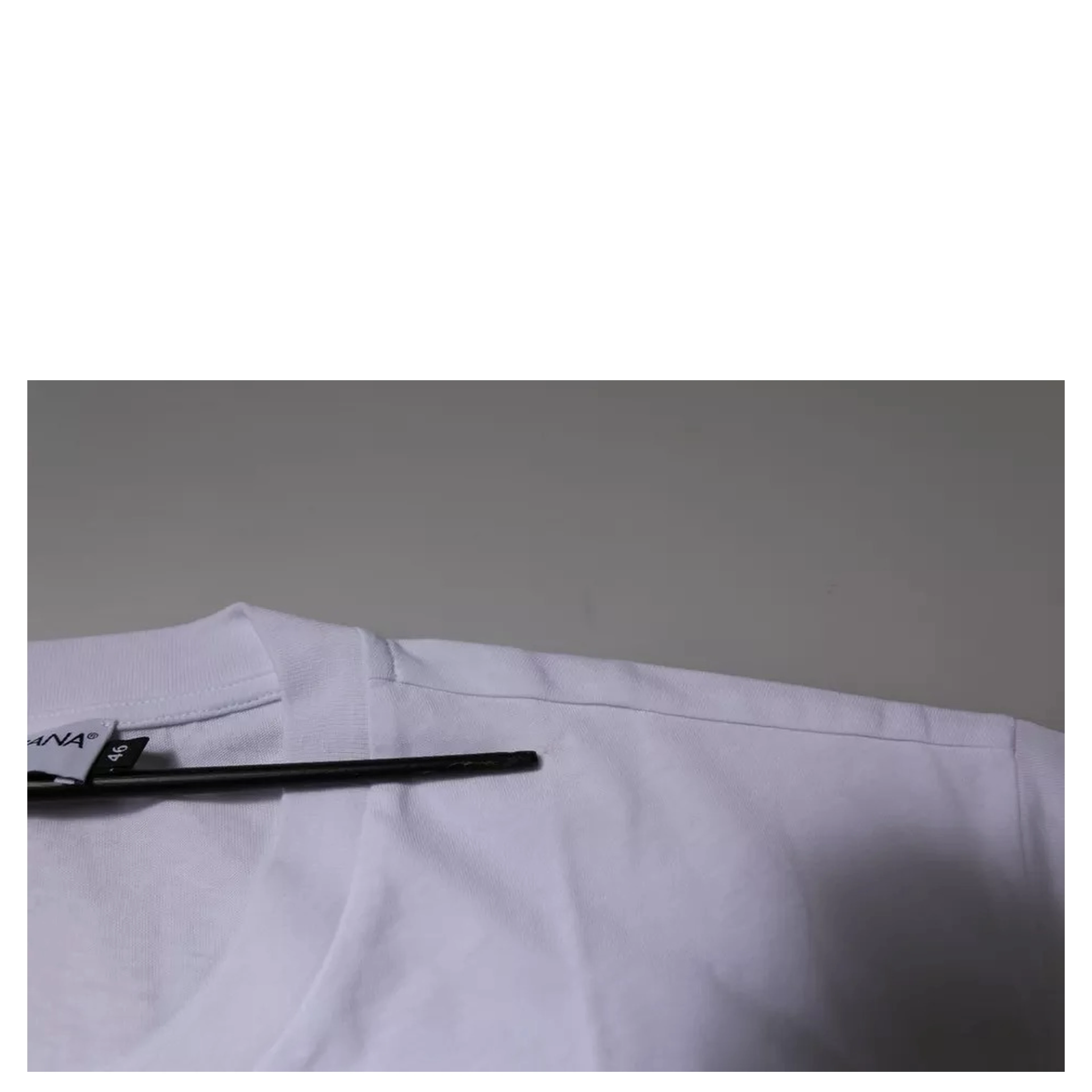 White DG Logo Cotton Crew Neck T-shirt