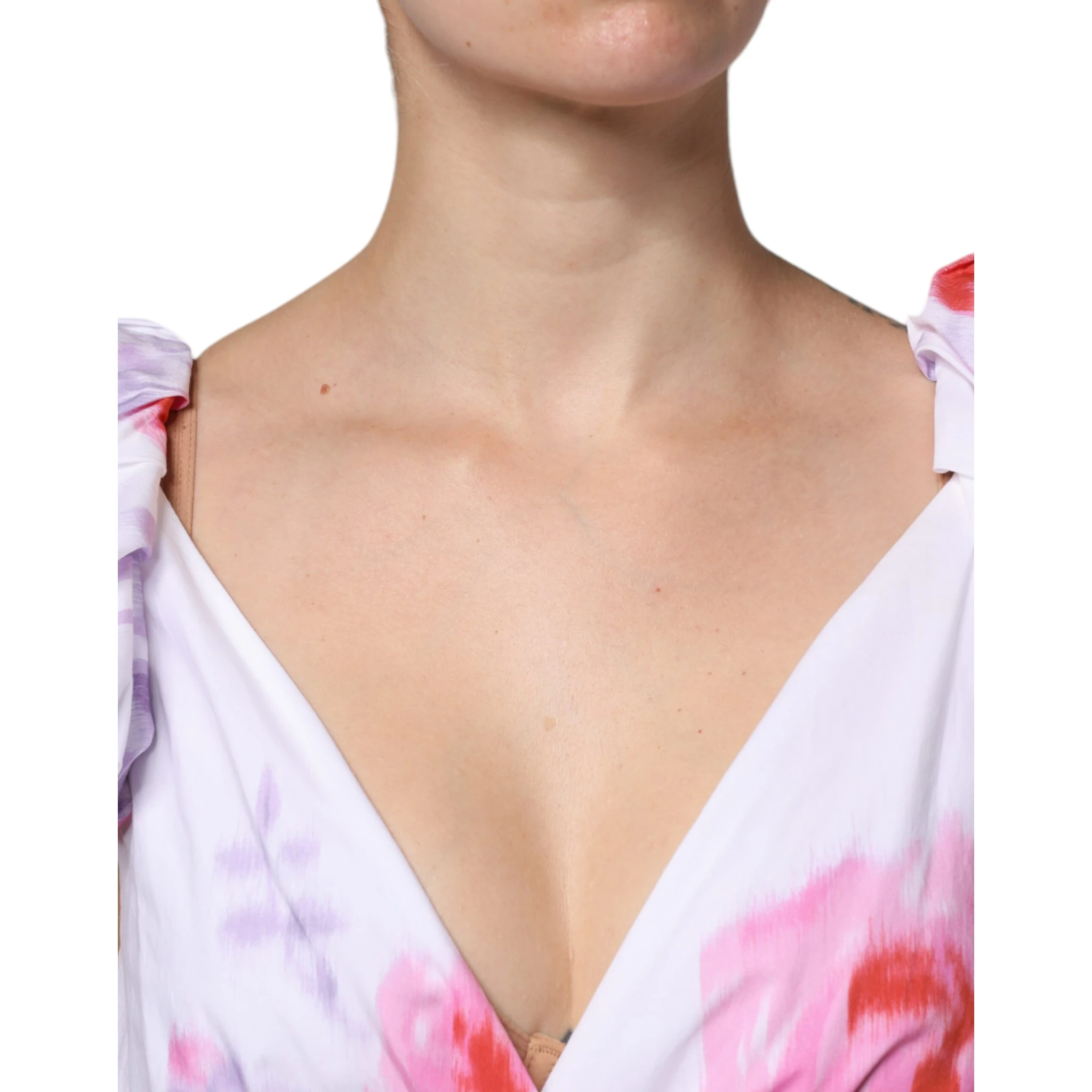 White Floral Cotton Maxi Dress