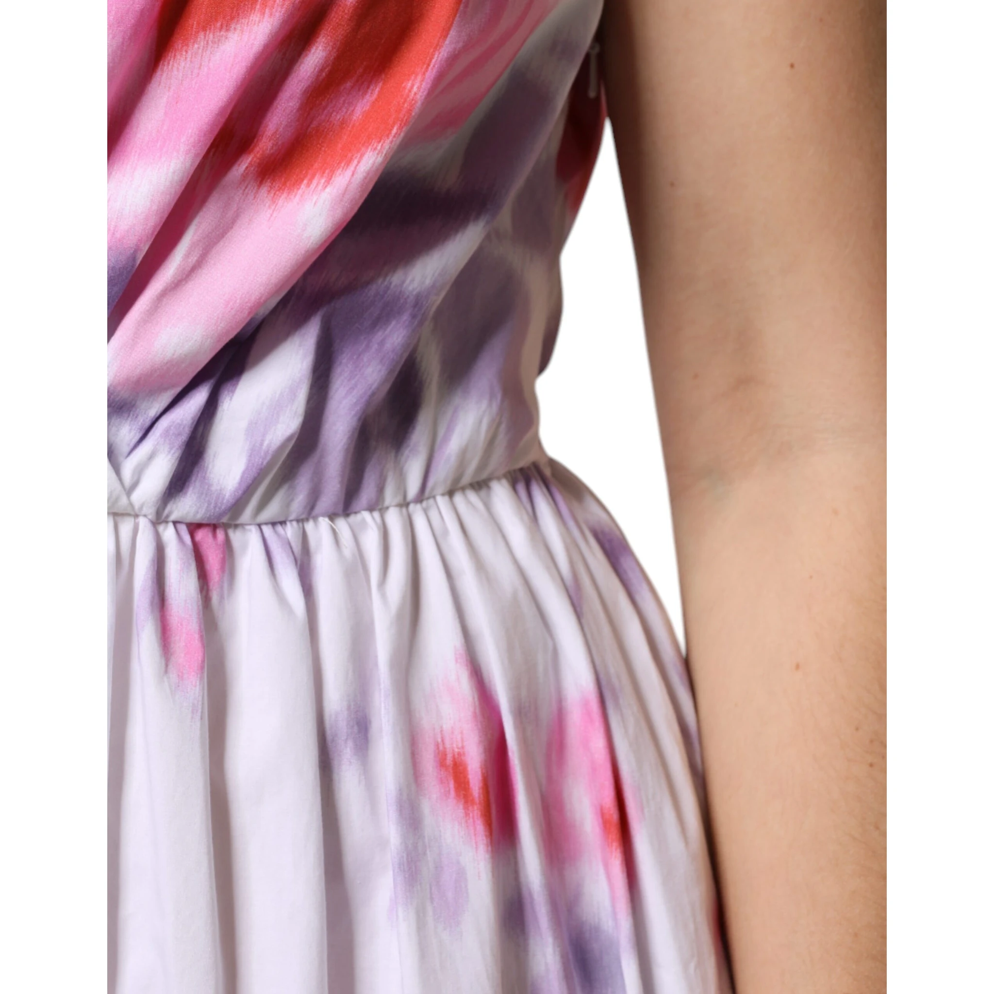 White Floral Cotton Maxi Dress