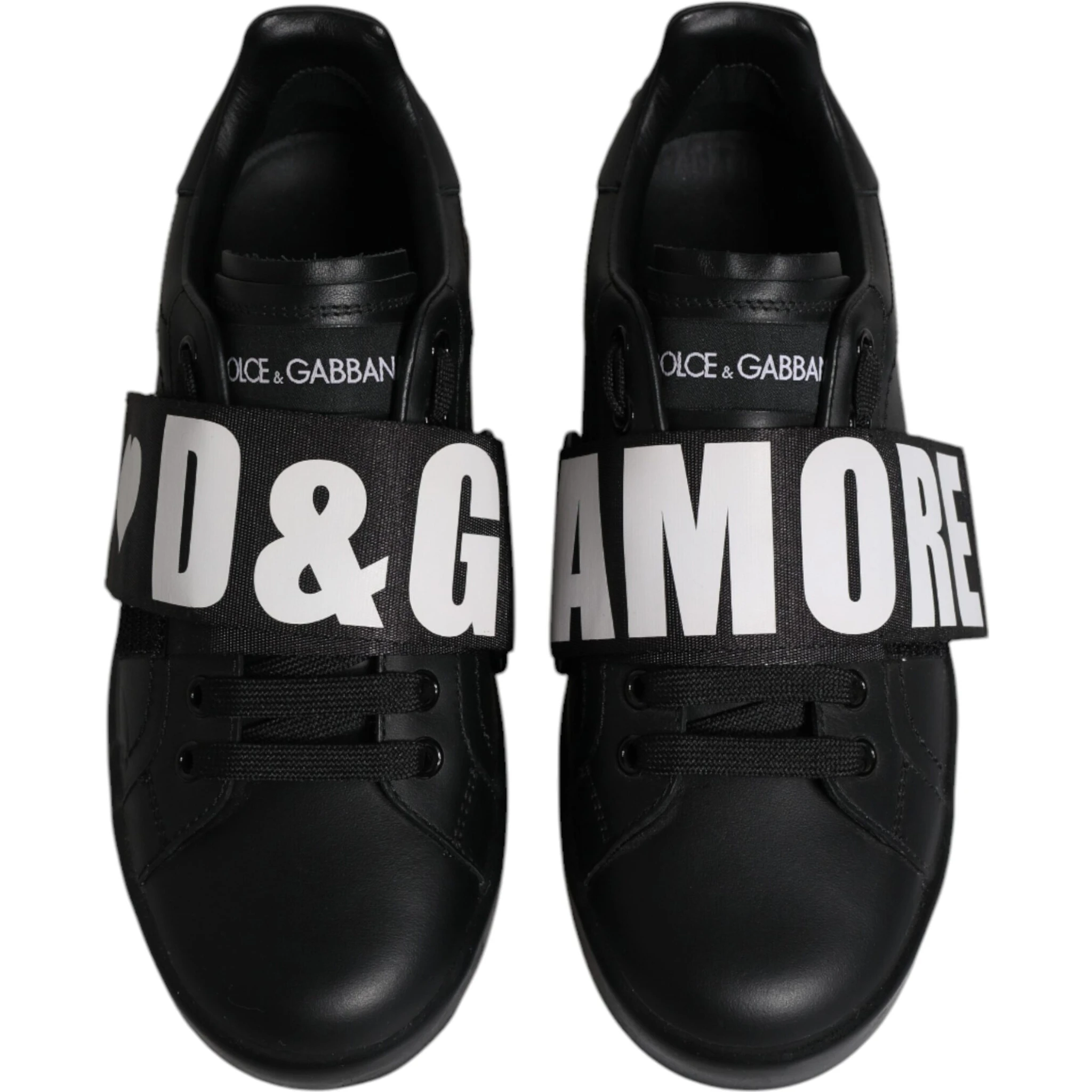 Black D&G AMORE Low Top Sneakers Shoes
