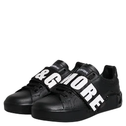 Black D&G AMORE Low Top Sneakers Shoes
