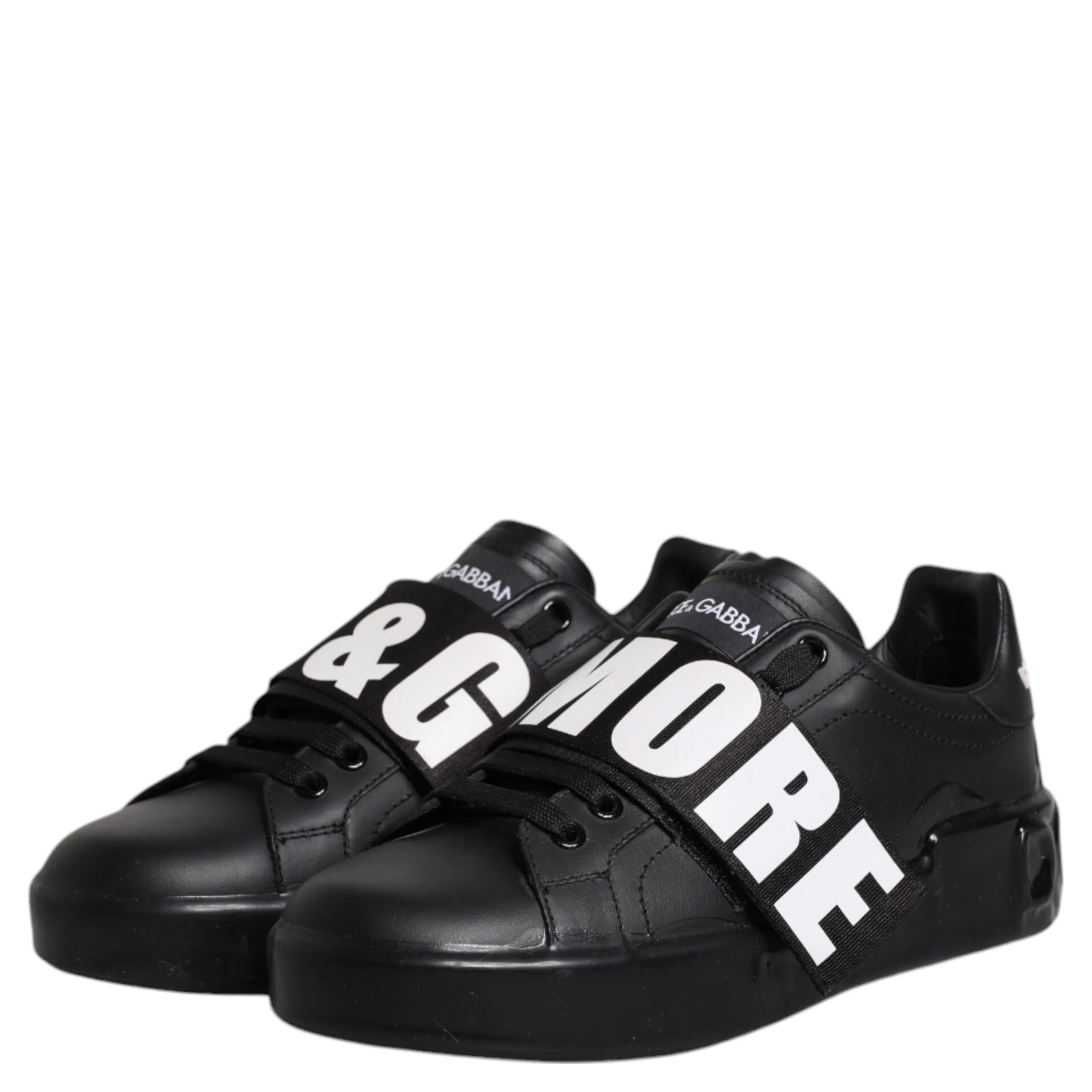 Black D&G AMORE Low Top Sneakers Shoes