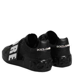 Black D&G AMORE Low Top Sneakers Shoes