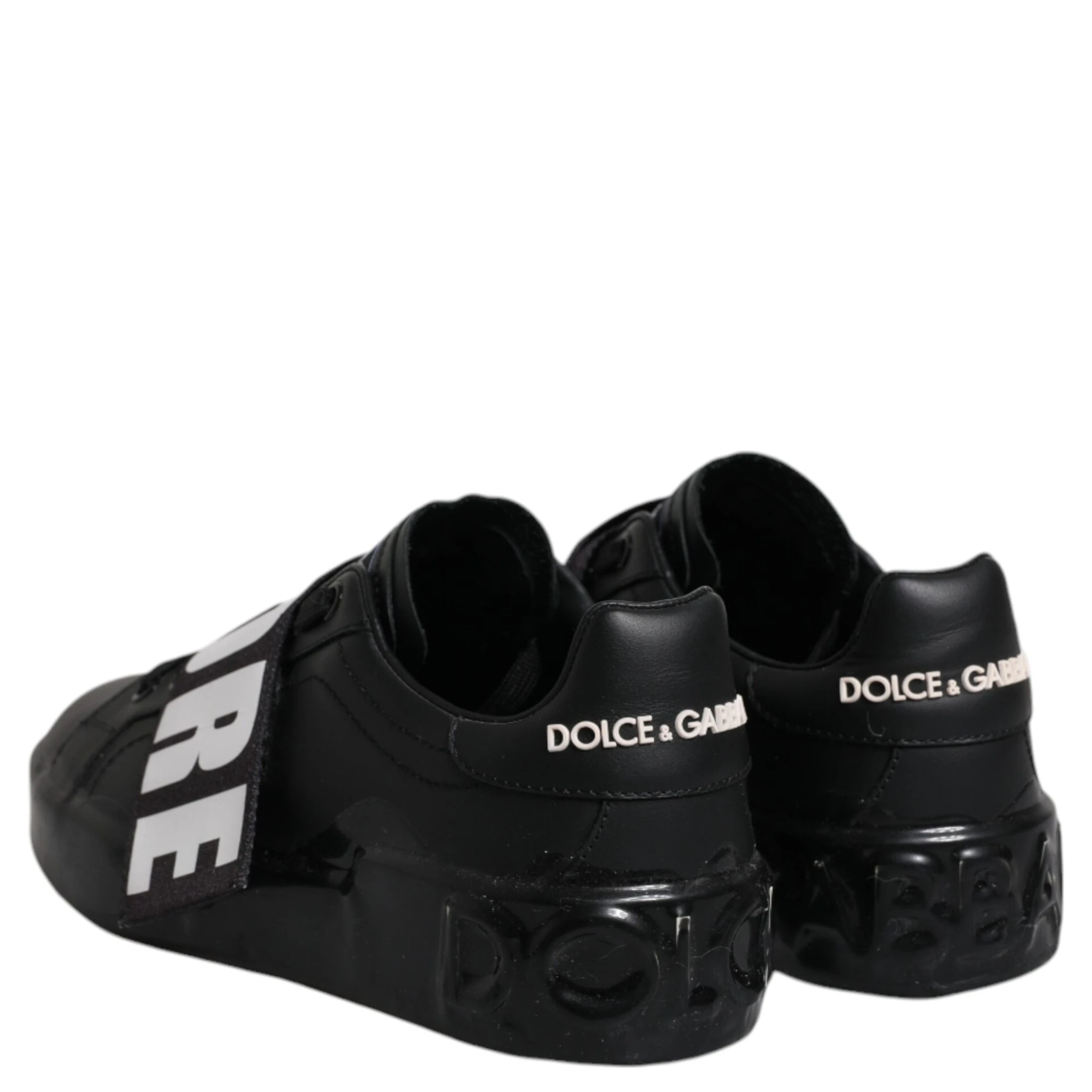 Black D&G AMORE Low Top Sneakers Shoes