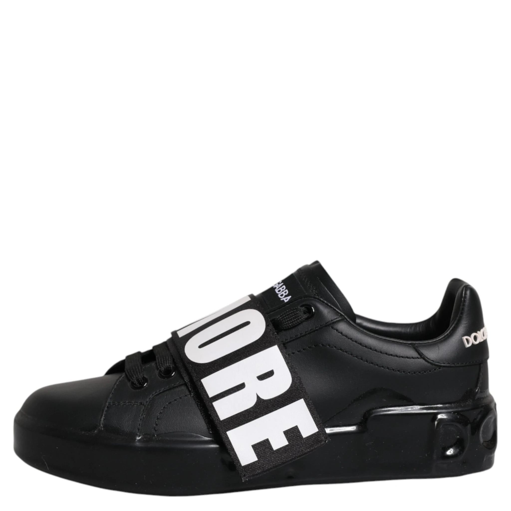 Black D&G AMORE Low Top Sneakers Shoes