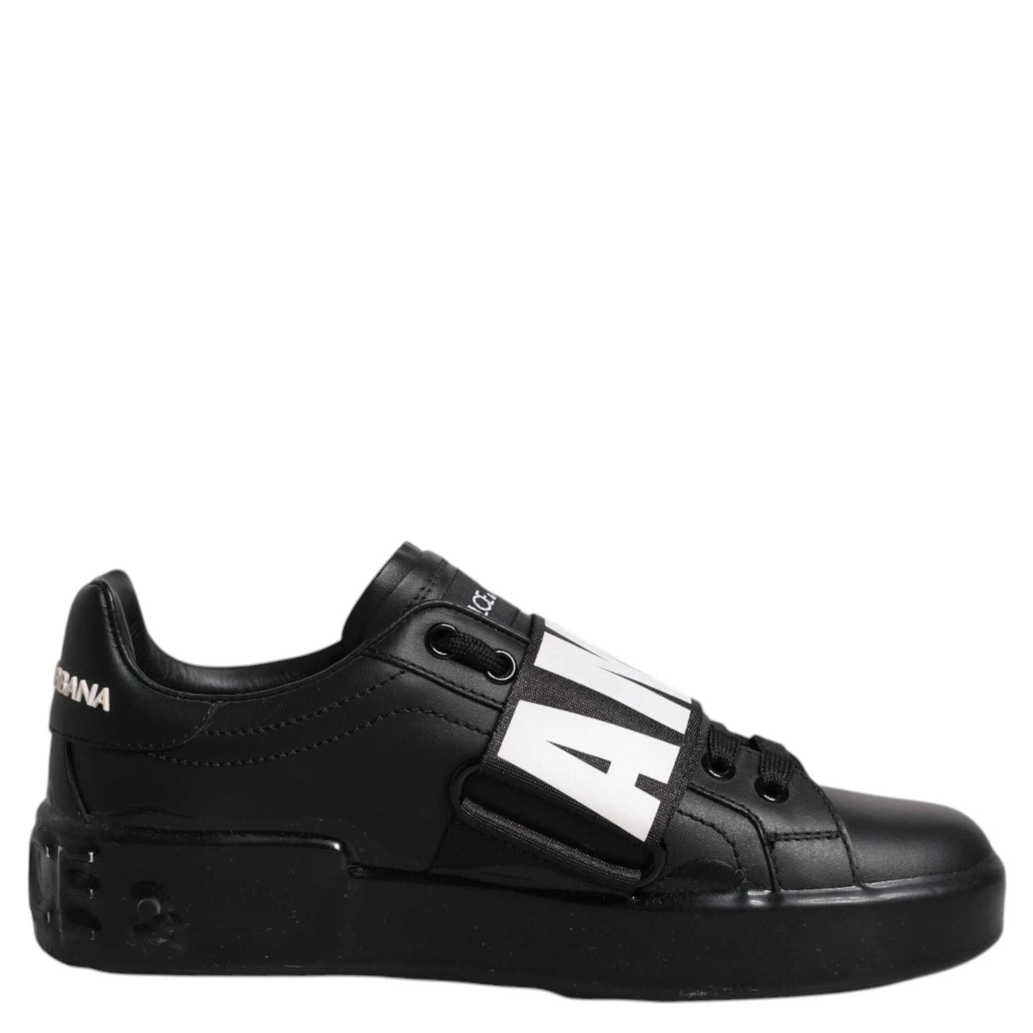 Black D&G AMORE Low Top Sneakers Shoes
