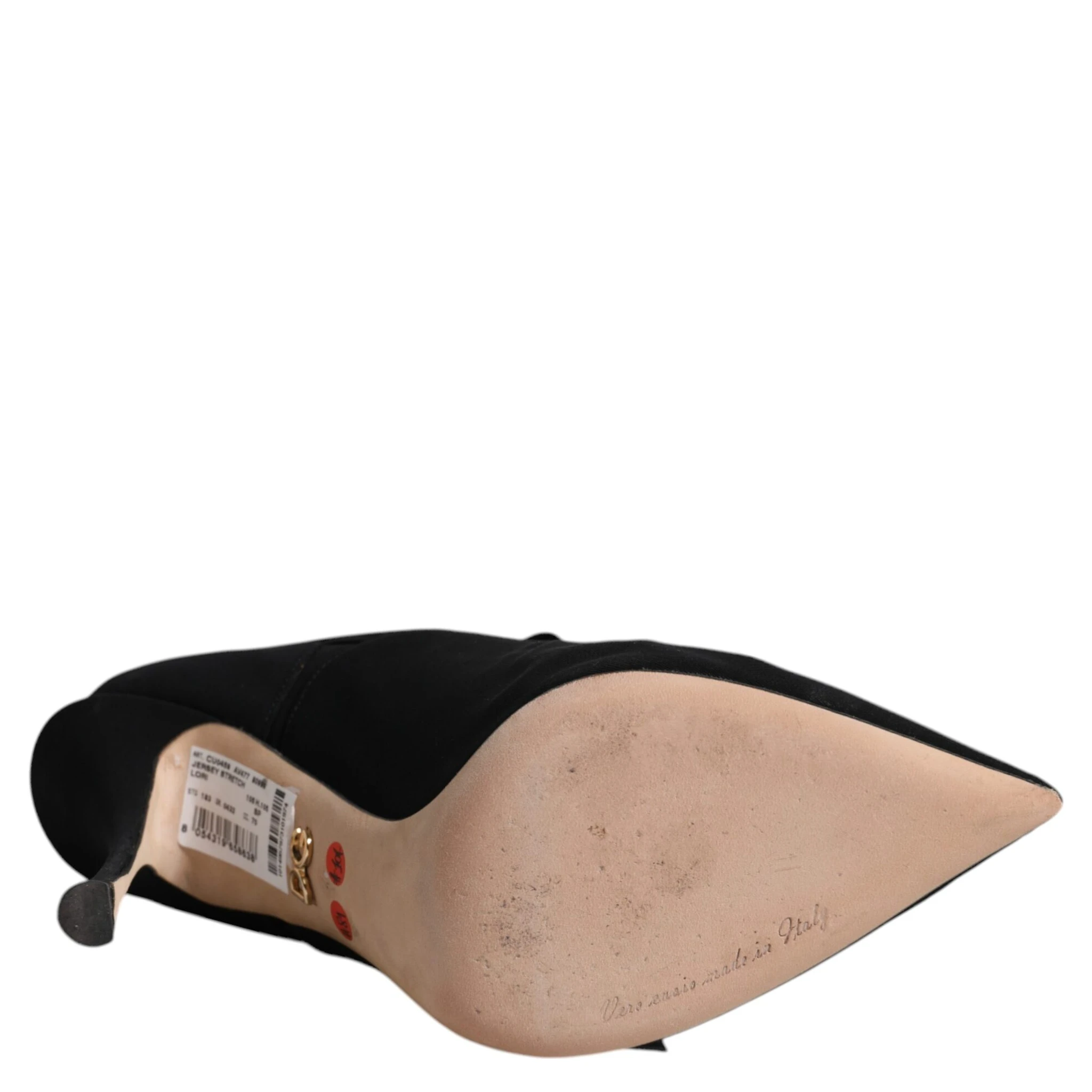 Black Stiletto Heels Mid Calf Boots Shoes