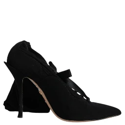 Black Stiletto Heels Mid Calf Boots Shoes