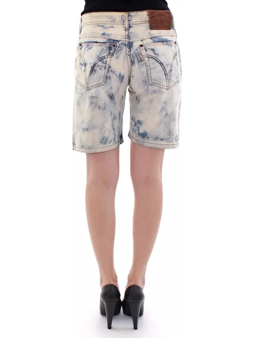 Blue D&G Cotton Washed Jeans Denim Shorts
