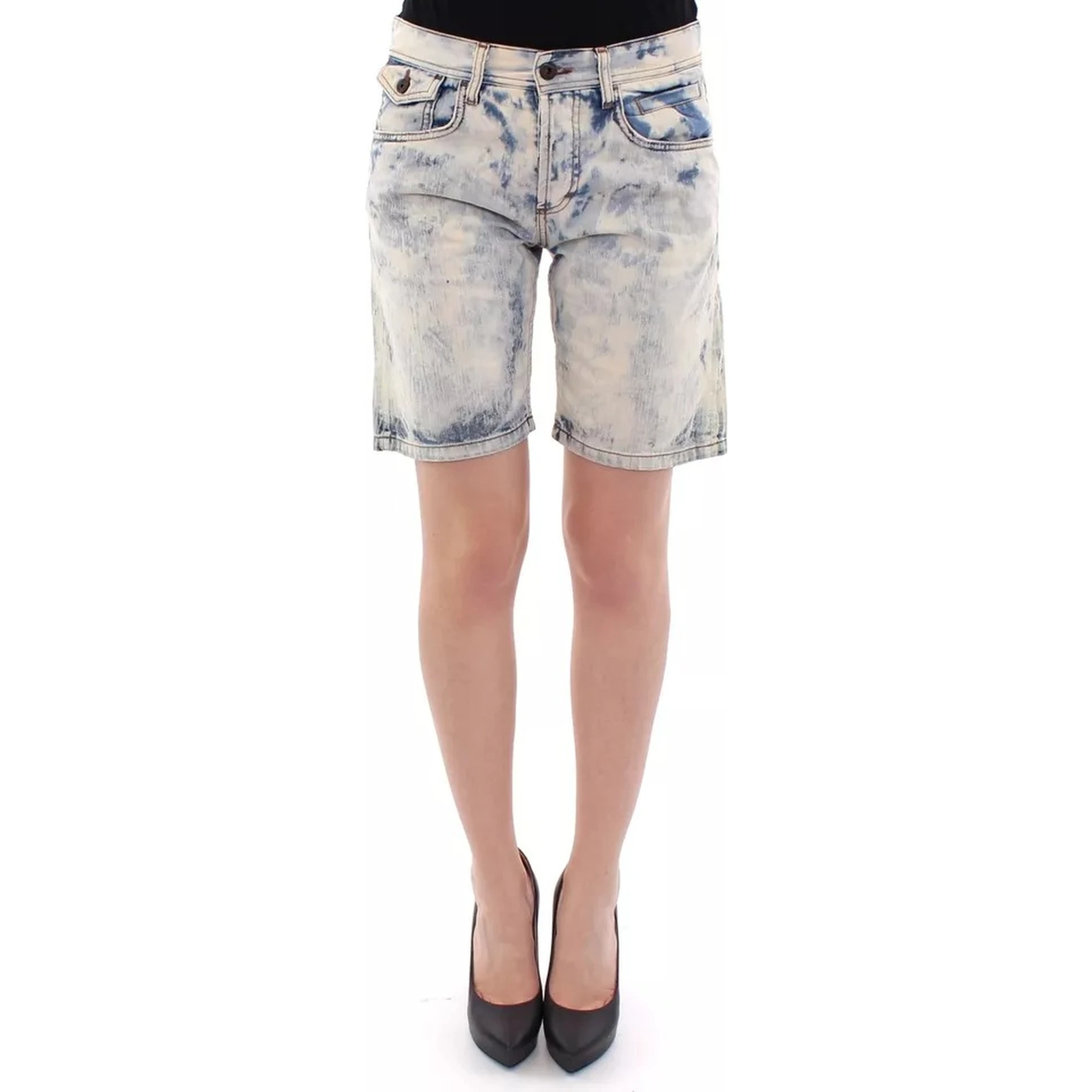 Blue D&G Cotton Washed Jeans Denim Shorts