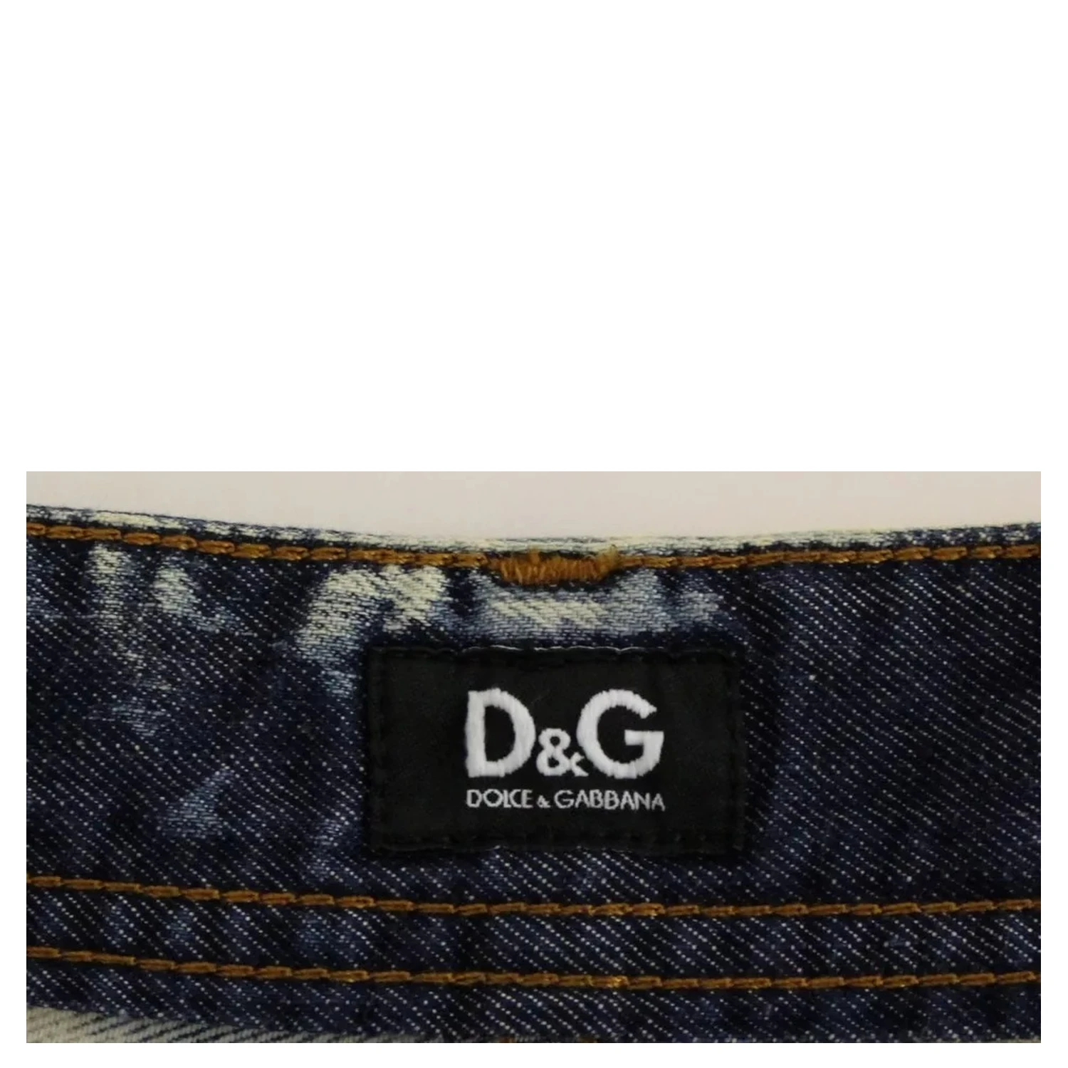 Blue D&G Cotton Washed Jeans Denim Shorts