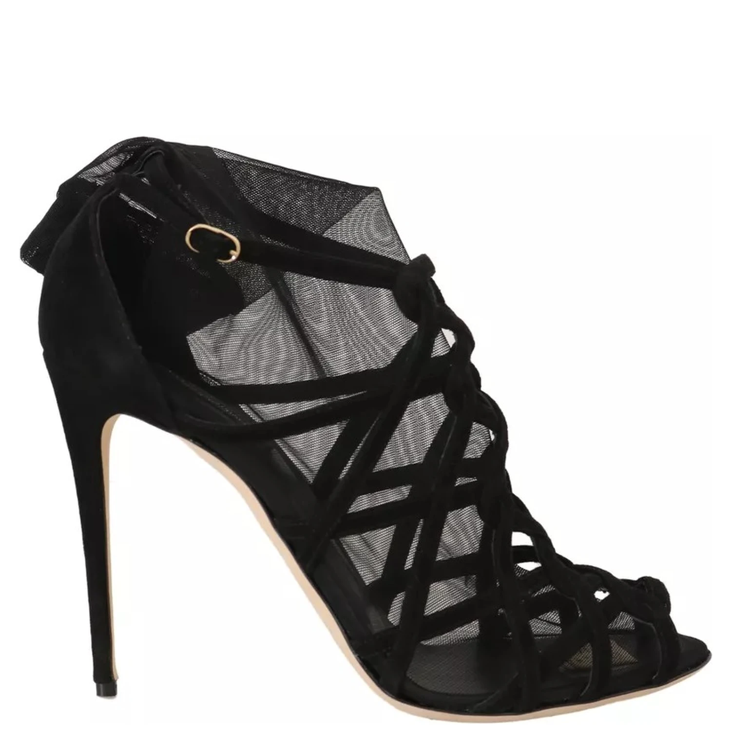 Black Suede Stilettos Booties Socks Shoes
