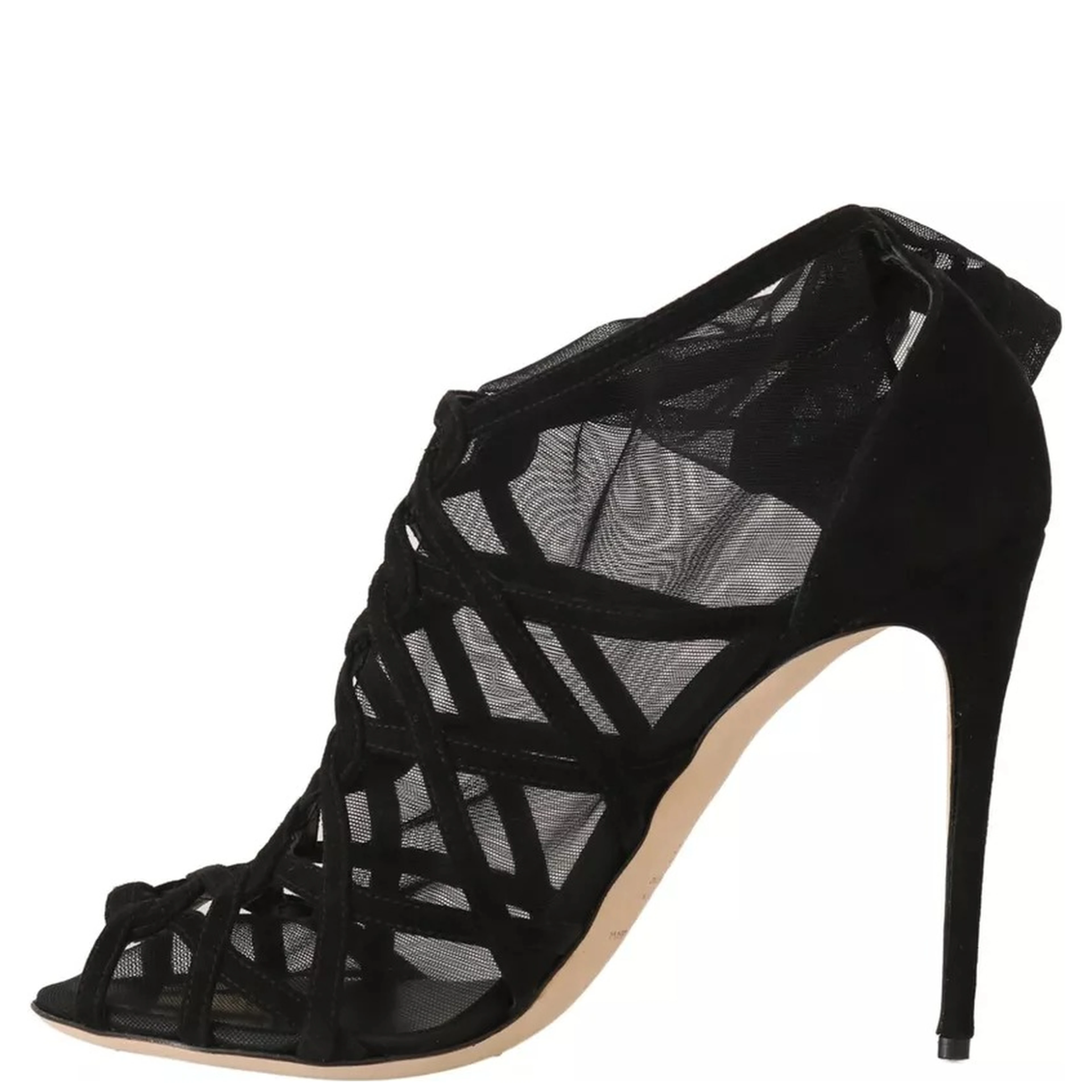 Black Suede Stilettos Booties Socks Shoes