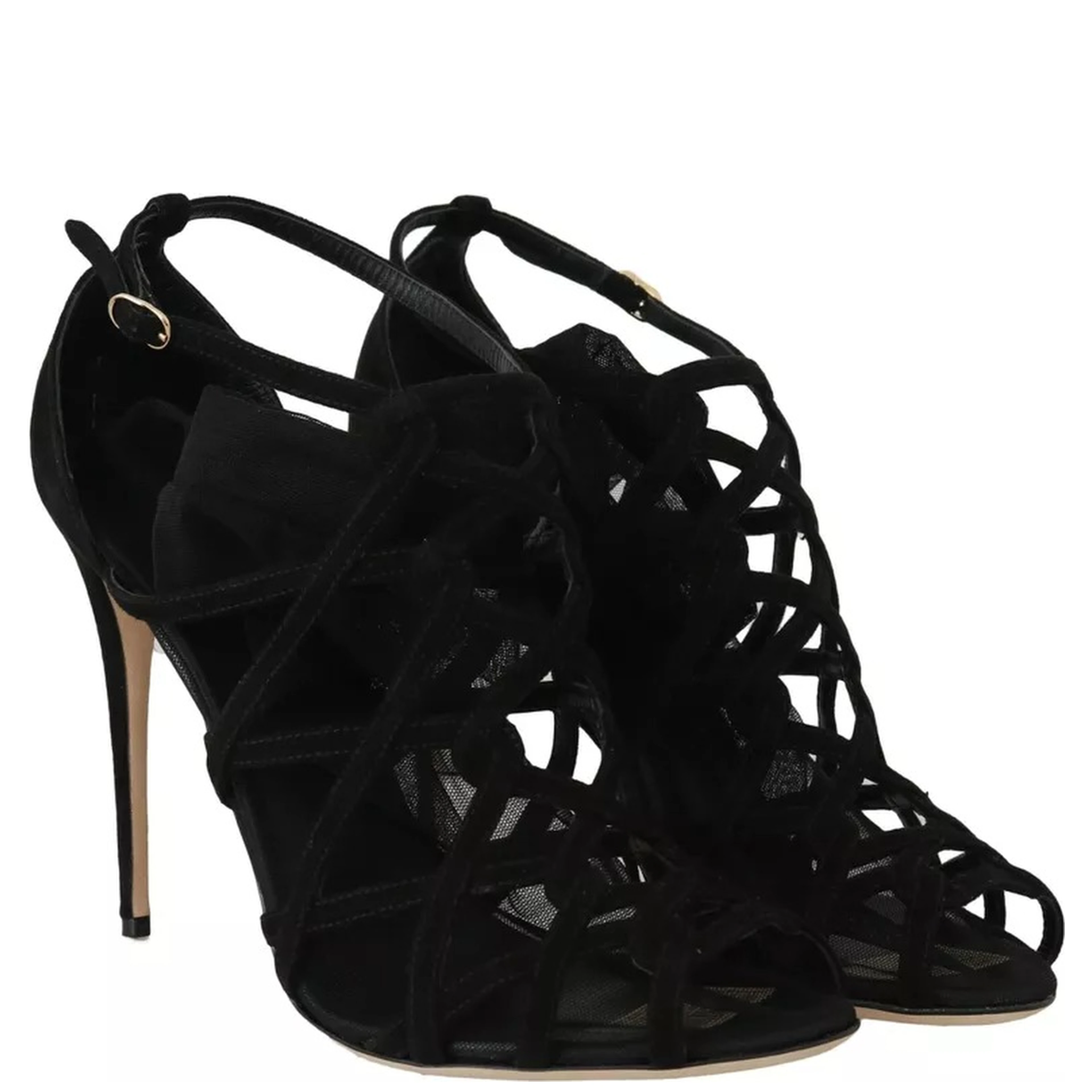 Black Suede Stilettos Booties Socks Shoes