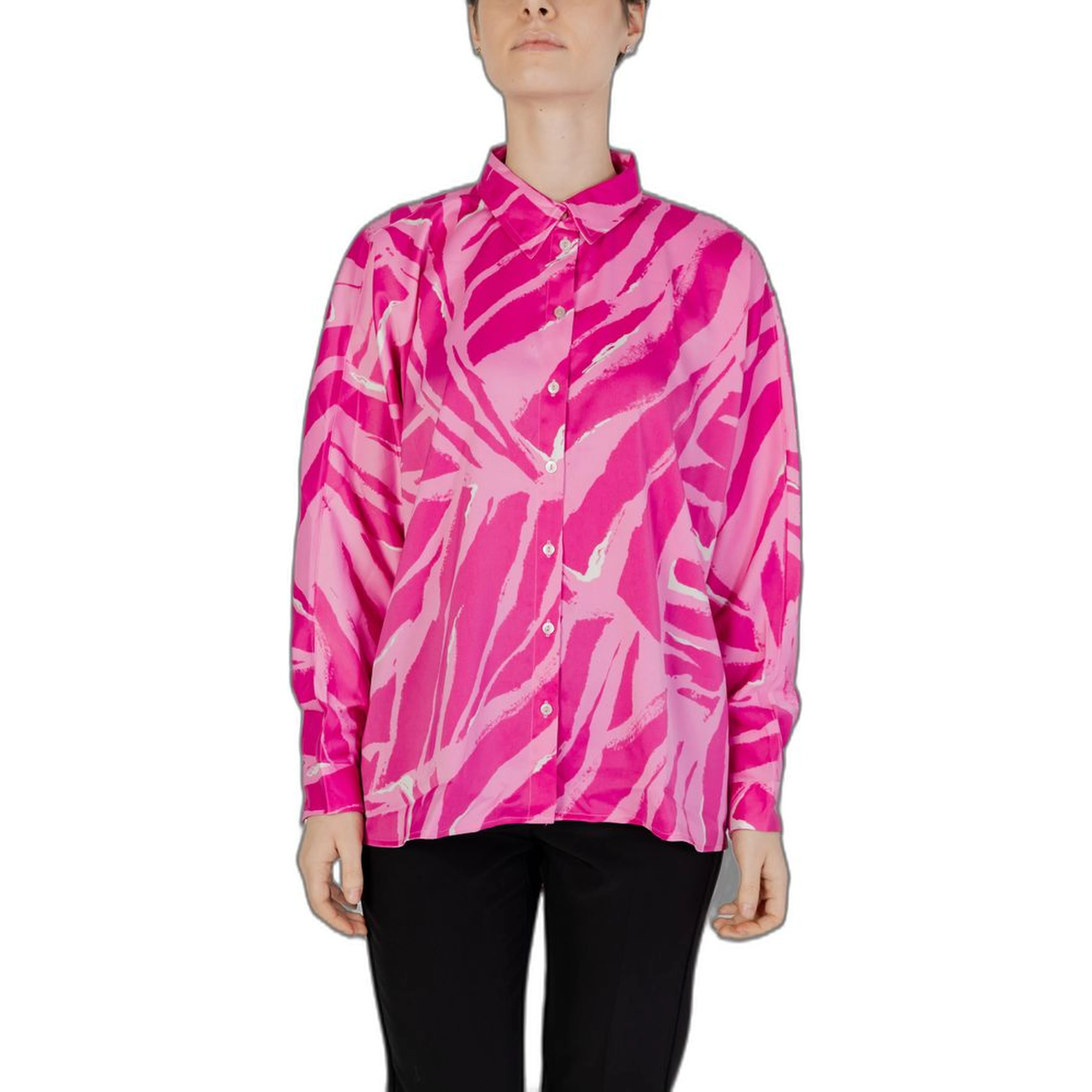 Pink Polyester Blouse