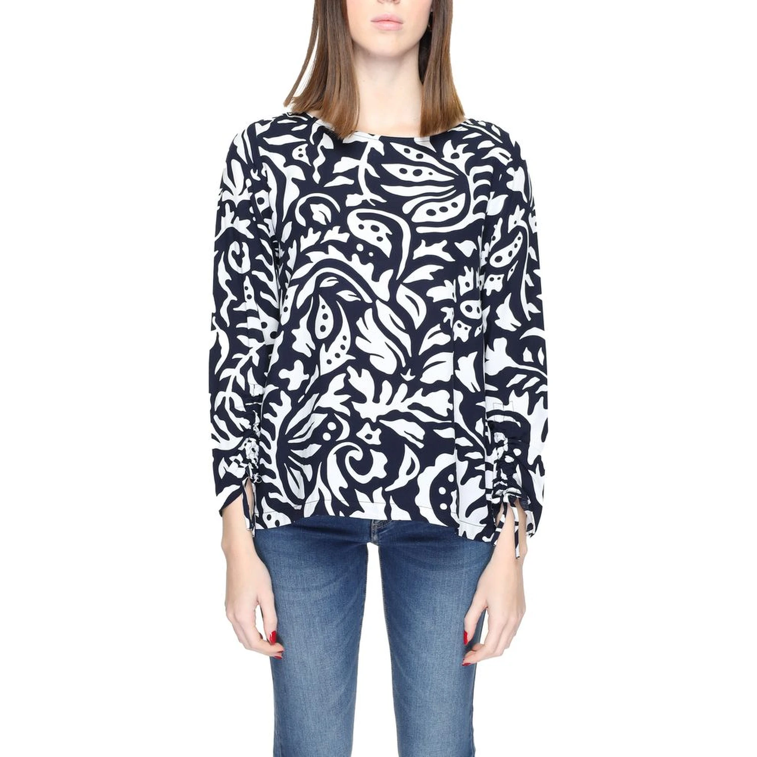 Blue Viscose Blouse