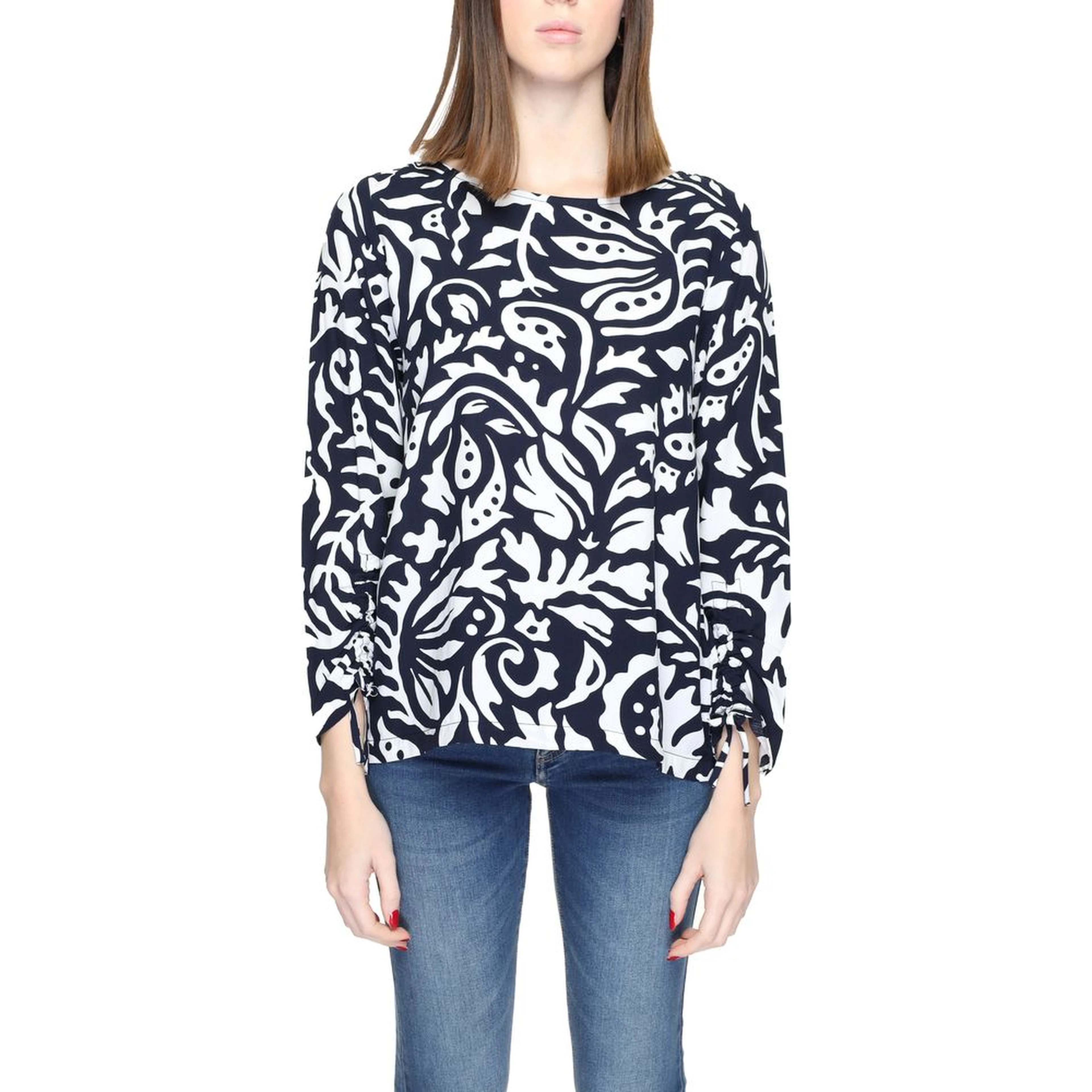 Blue Viscose Blouse