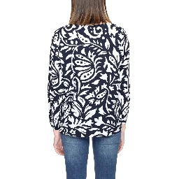 Blue Viscose Blouse