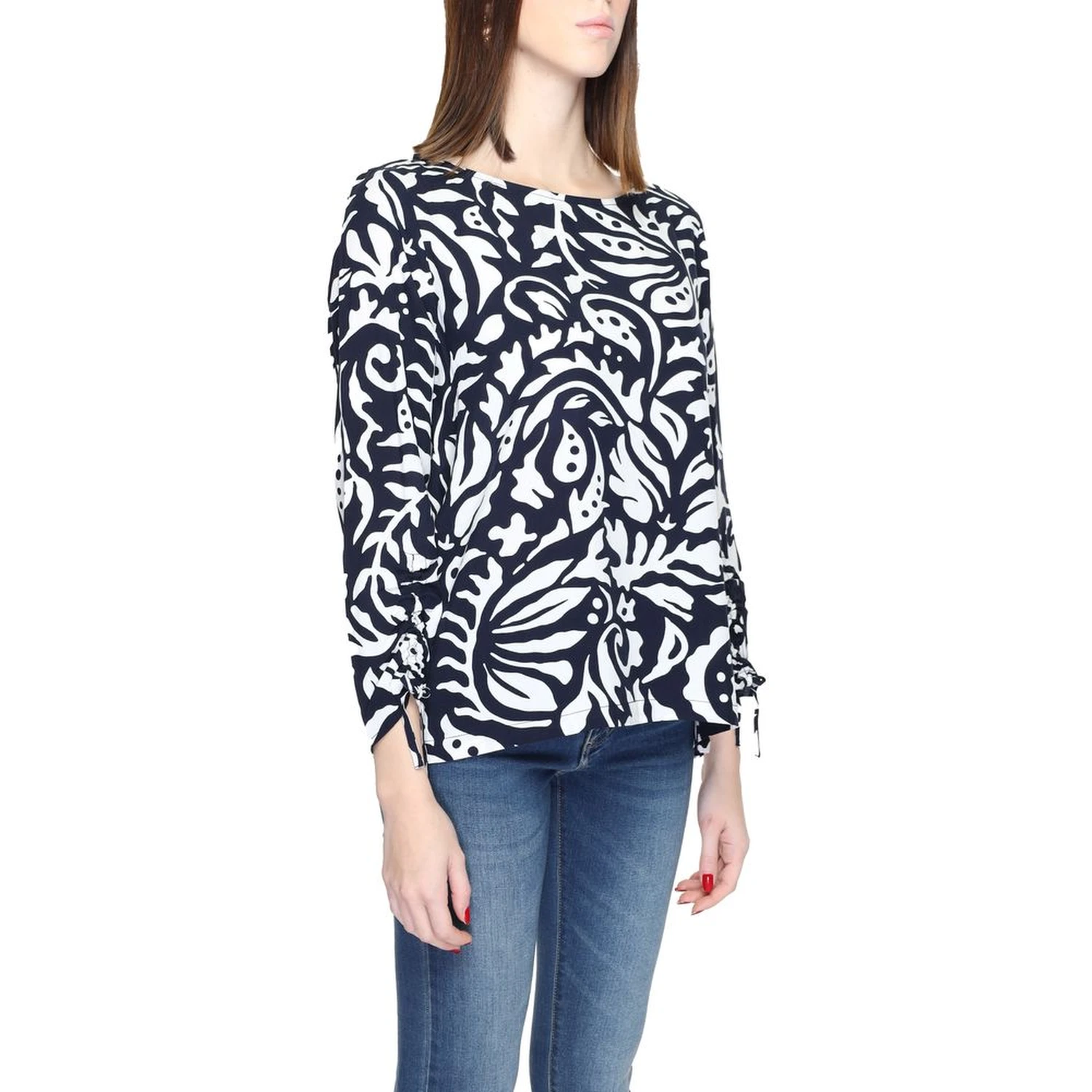 Blue Viscose Blouse